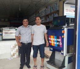 Lắp máy pha sơn